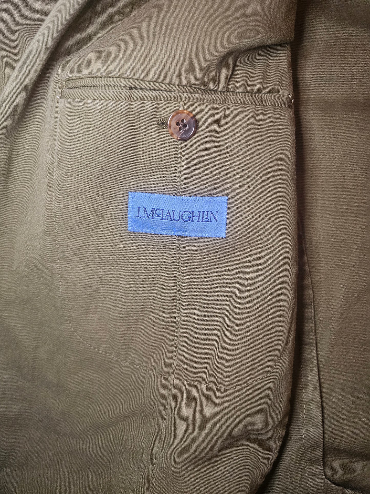 J. McLaughlin NOS Olive Sample Blazer 40R