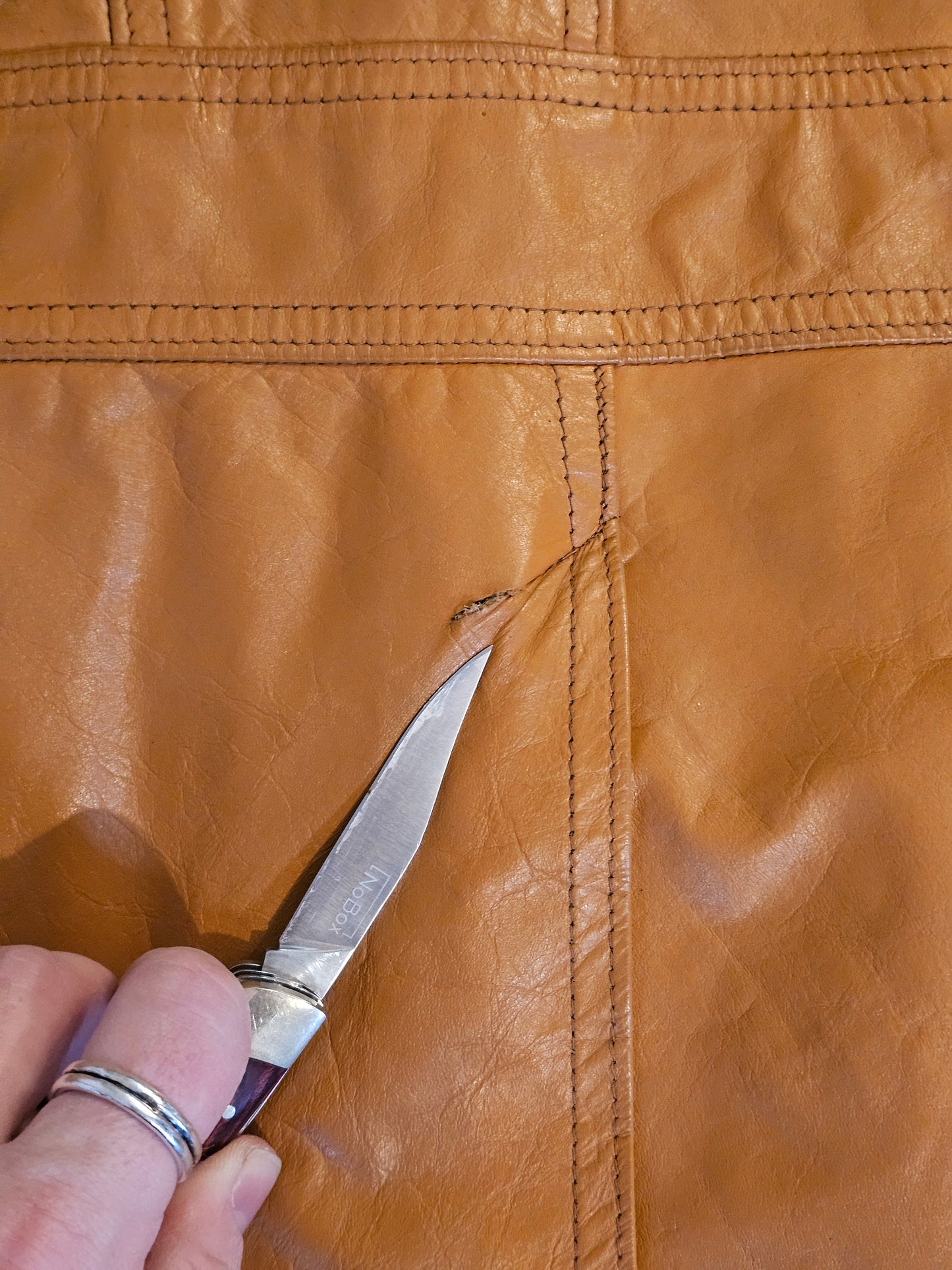 70's Leather Jacket - 40/42L