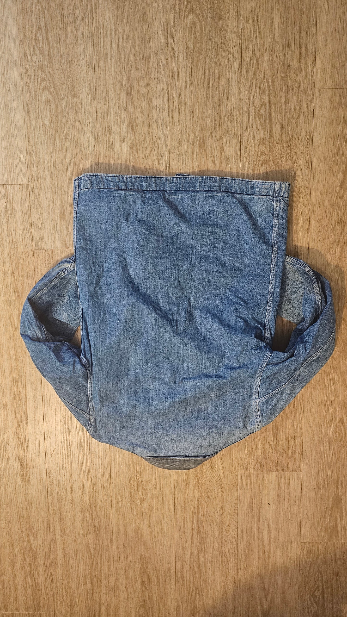70's Sears Blanket Lined Denim Chore - Color Faded - M - 22 x 30