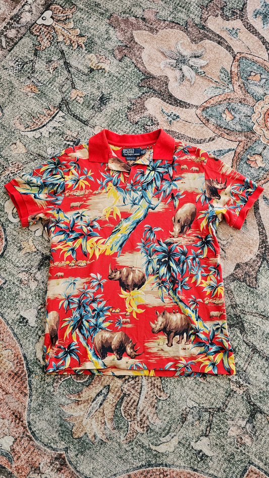 00's Polo Ralph Lauren AOP Rhino - Medium - Rare