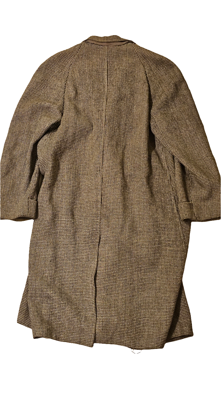 30s Harris Tweed Raglan Overcoat 44R