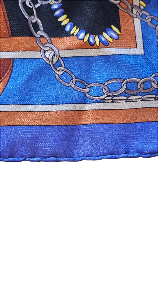 Leonard Floral & Chains Pocket Square