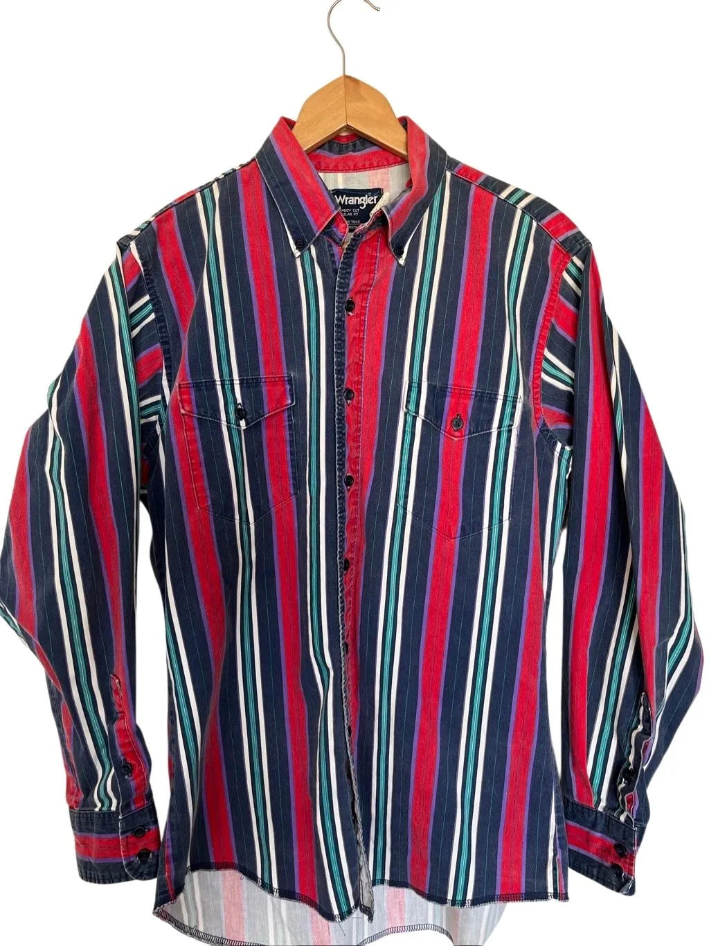 90s Striped Wrangler Brushpopper - 21 x 32