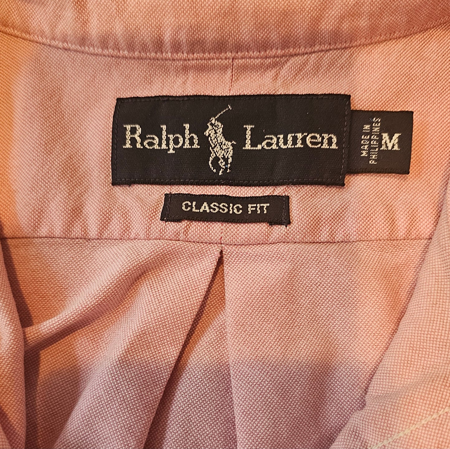 Pink Ralph Lauren OCBD, M