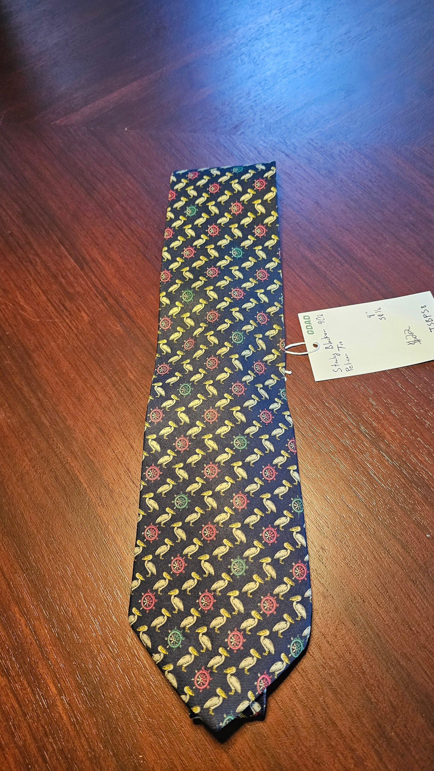 Vintage Stanley Blacker MIUSA Pelican Tie