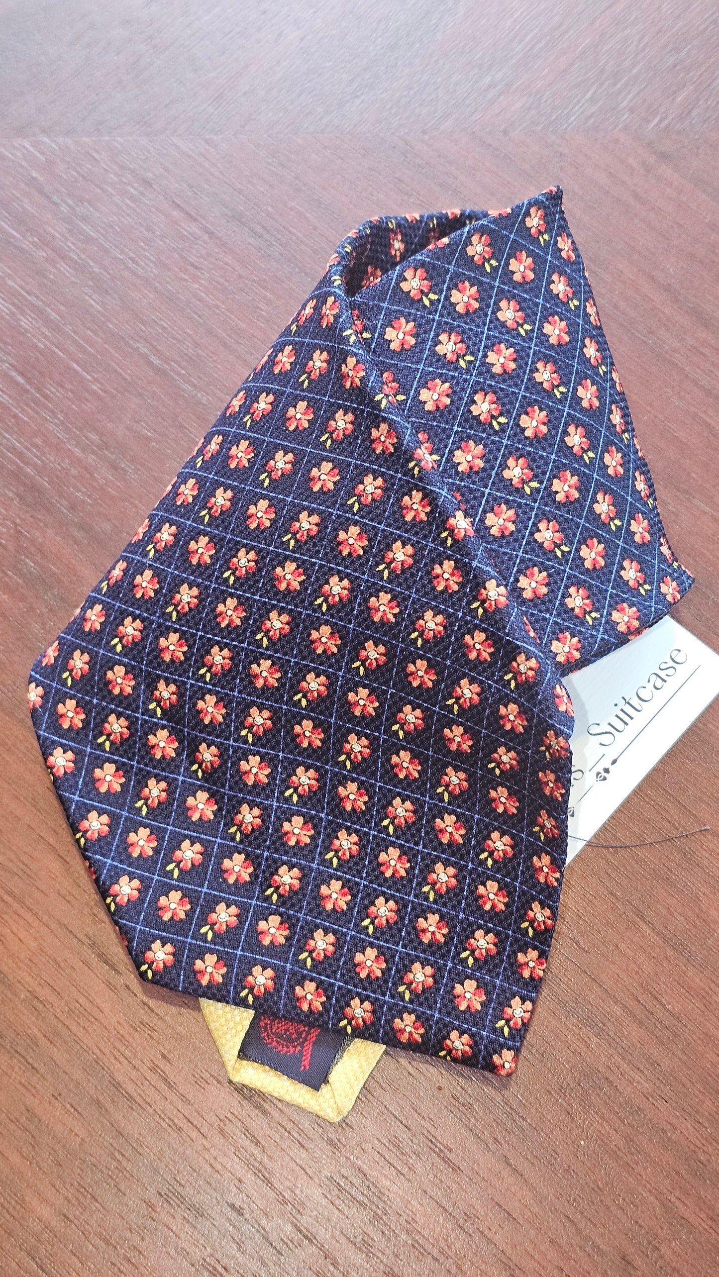 Repeating Flower Tommy Hilfiger Tie - 90's