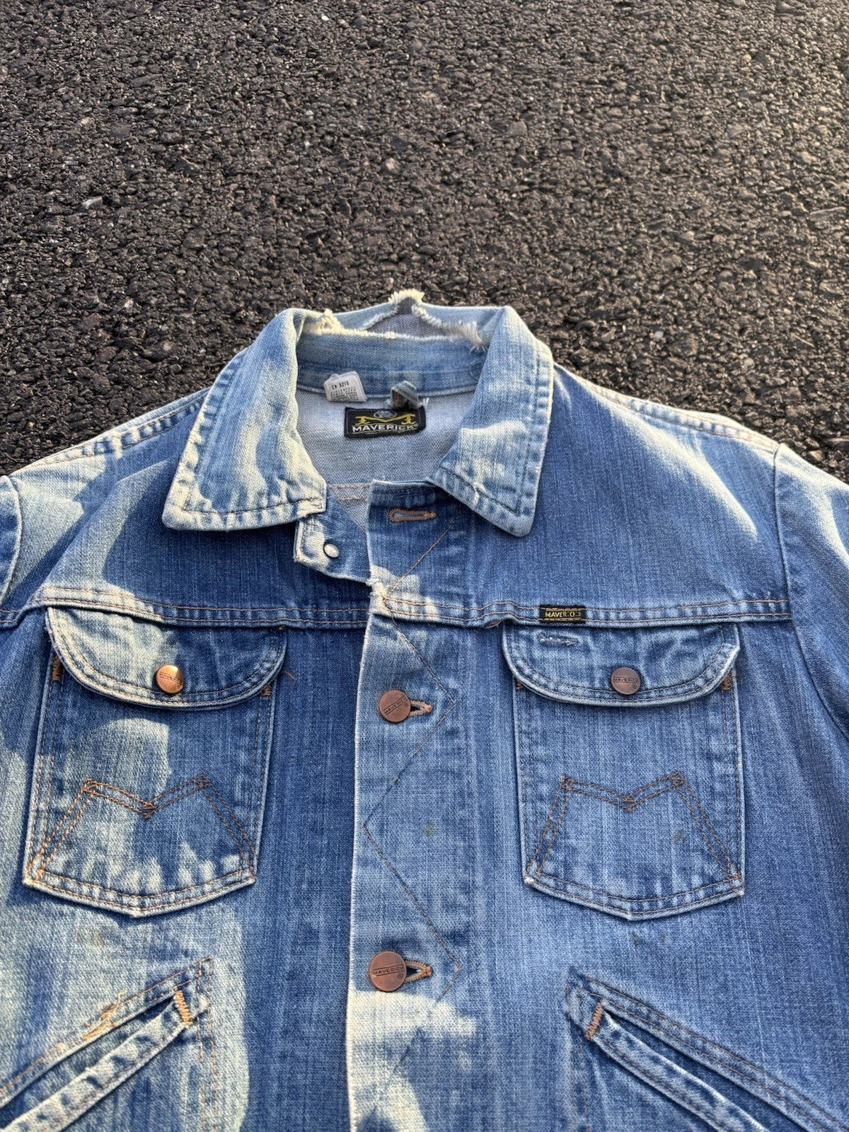 1970s Maverick Blue Bell Jacket - 42