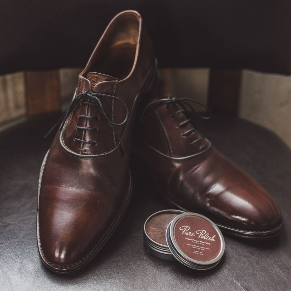 Brown Shoe Polish Paste / Wax
