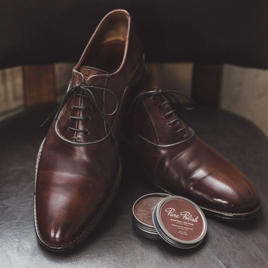 Brown Shoe Polish Paste / Wax