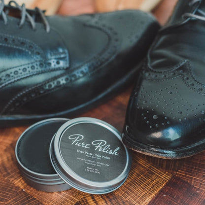 Black Shoe Polish Paste / Wax