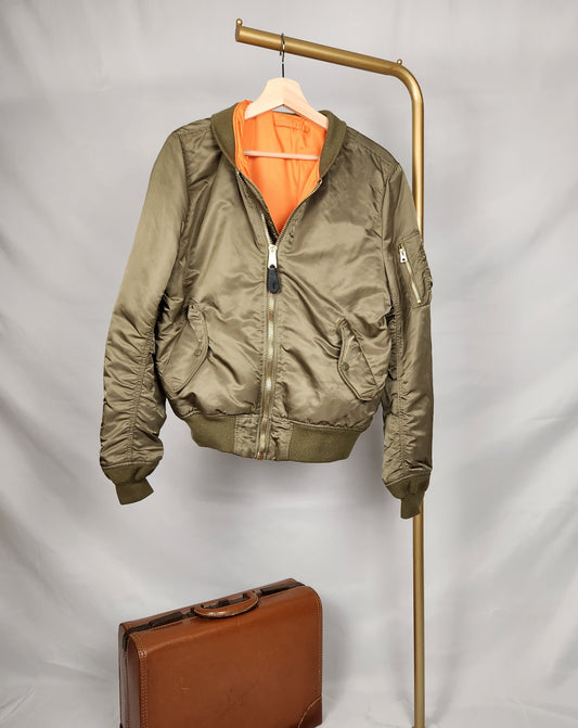 ALPHA Reversible Bomber Orange/ Green