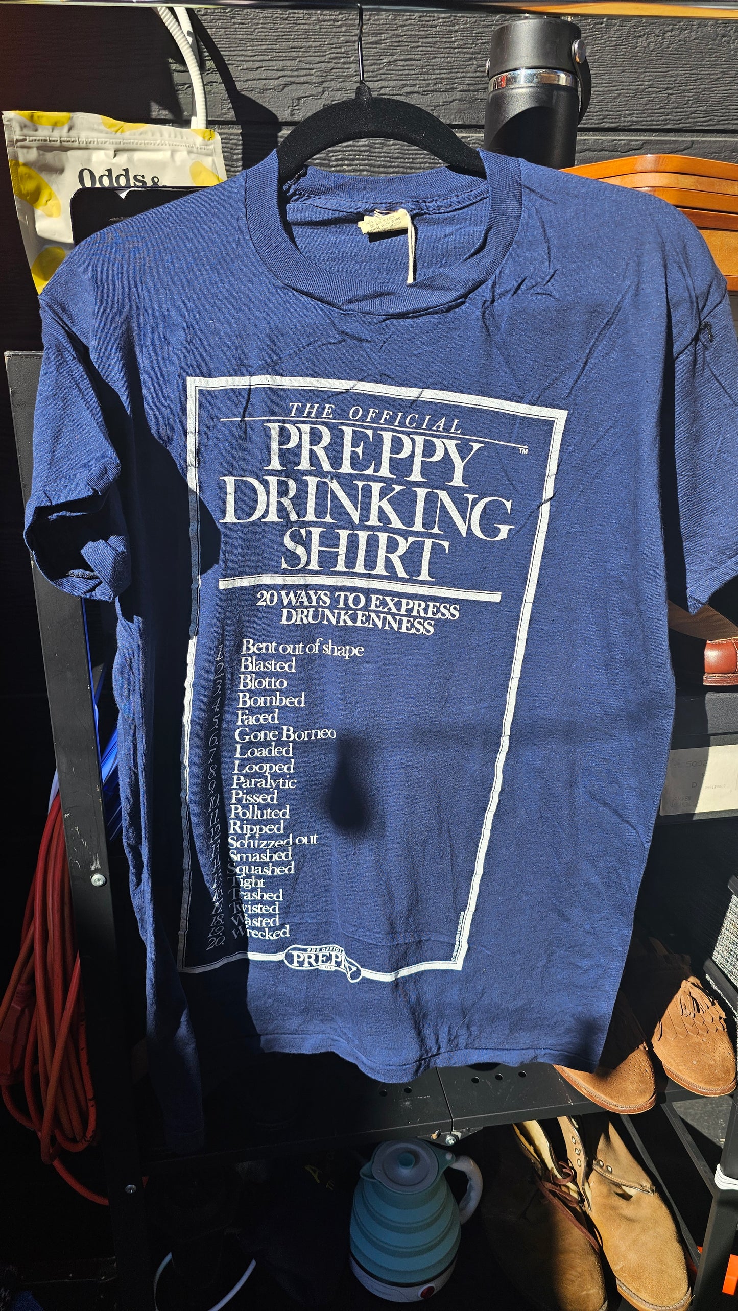 1981 Rare Mint Official Preppy Drinking Shirt