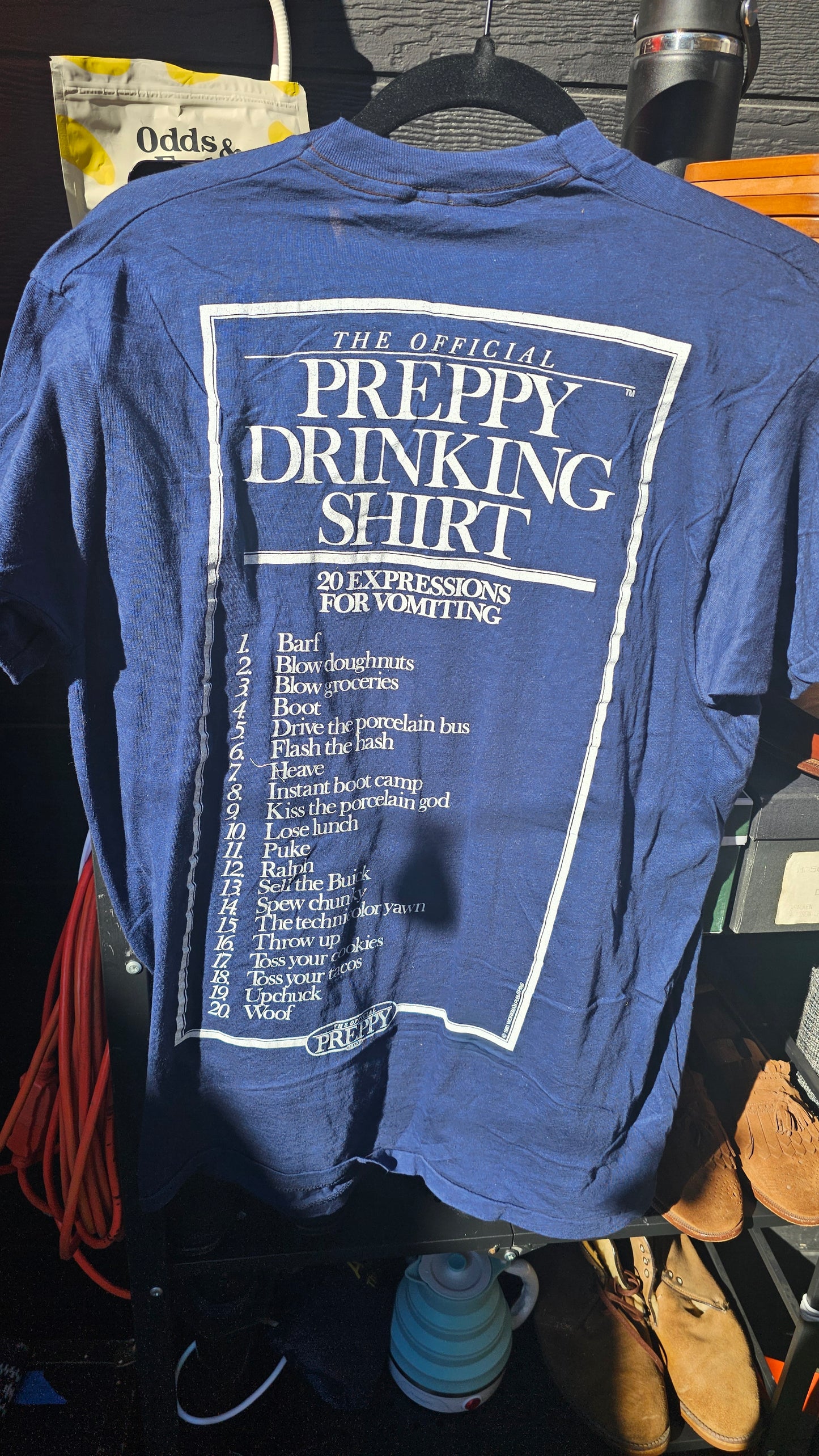 1981 Rare Mint Official Preppy Drinking Shirt
