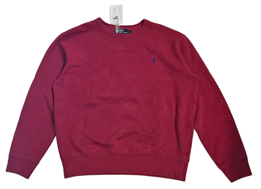 90's Red Poly-Cotton Crewneck Sweatshirt - M