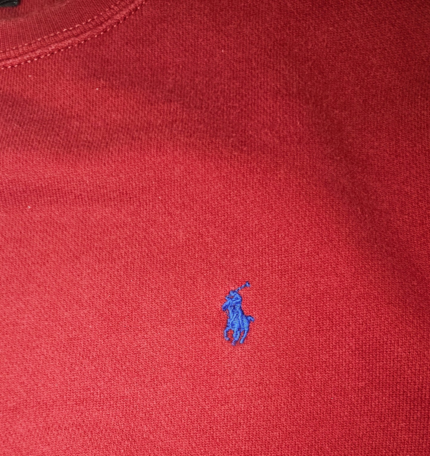 90's Red Poly-Cotton Crewneck Sweatshirt - M