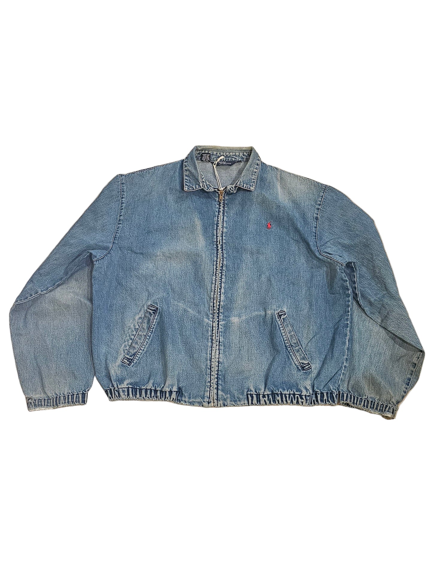 80's Polo Denim Zipped Jacket MIUSA - XL