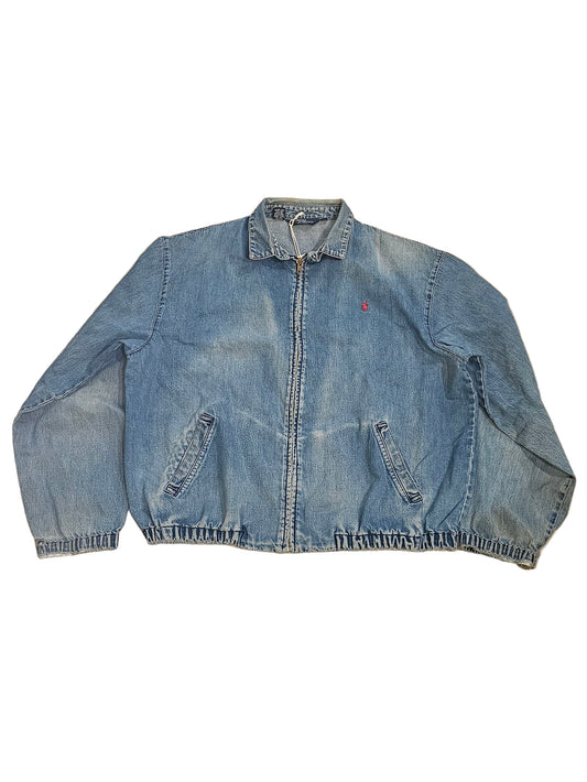 80's Polo Denim Zipped Jacket MIUSA - XL