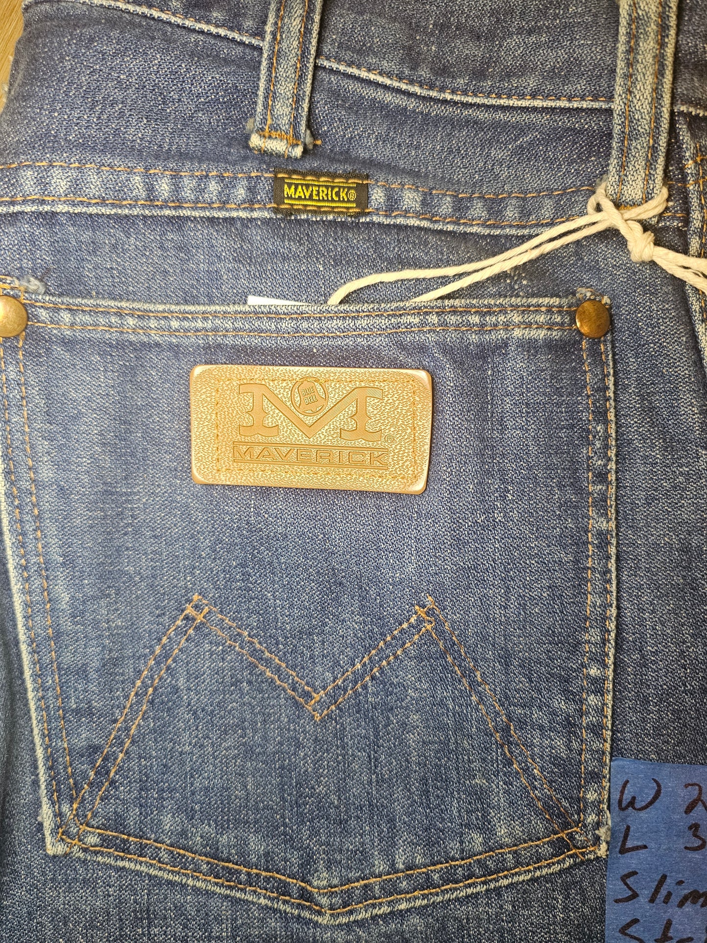 80's Maverick Blue Bell Slim Str8 Jeans - 29/30
