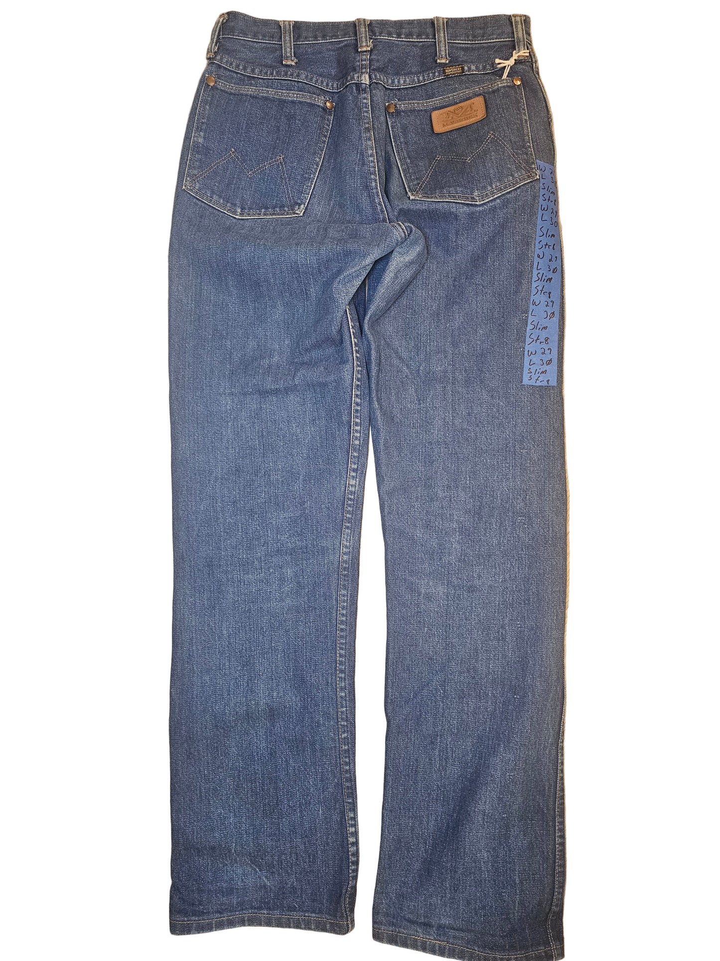 80's Maverick Blue Bell Slim Str8 Jeans - 29/30