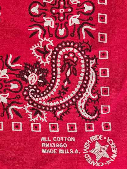 Union Made Red Bandana