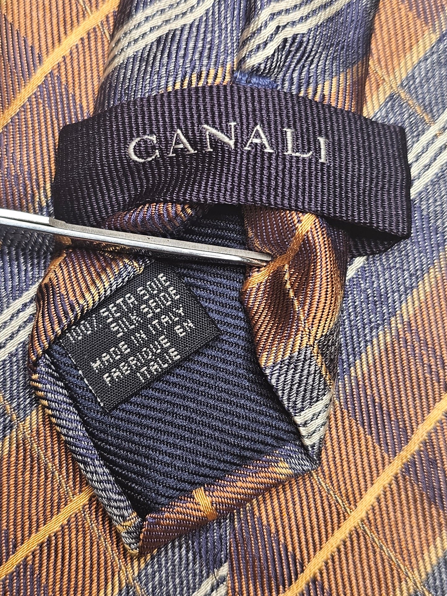 Canali Checkered Tie