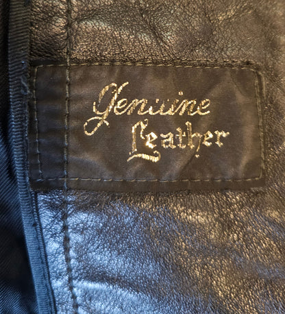 80's Lined Leather Jacket - 46