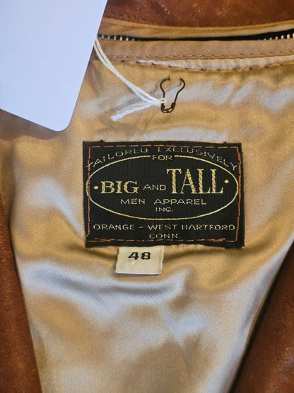 70's Worn and Thrashed Leather Jacket - 48