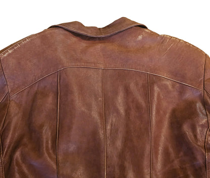 70's Worn and Thrashed Leather Jacket - 48