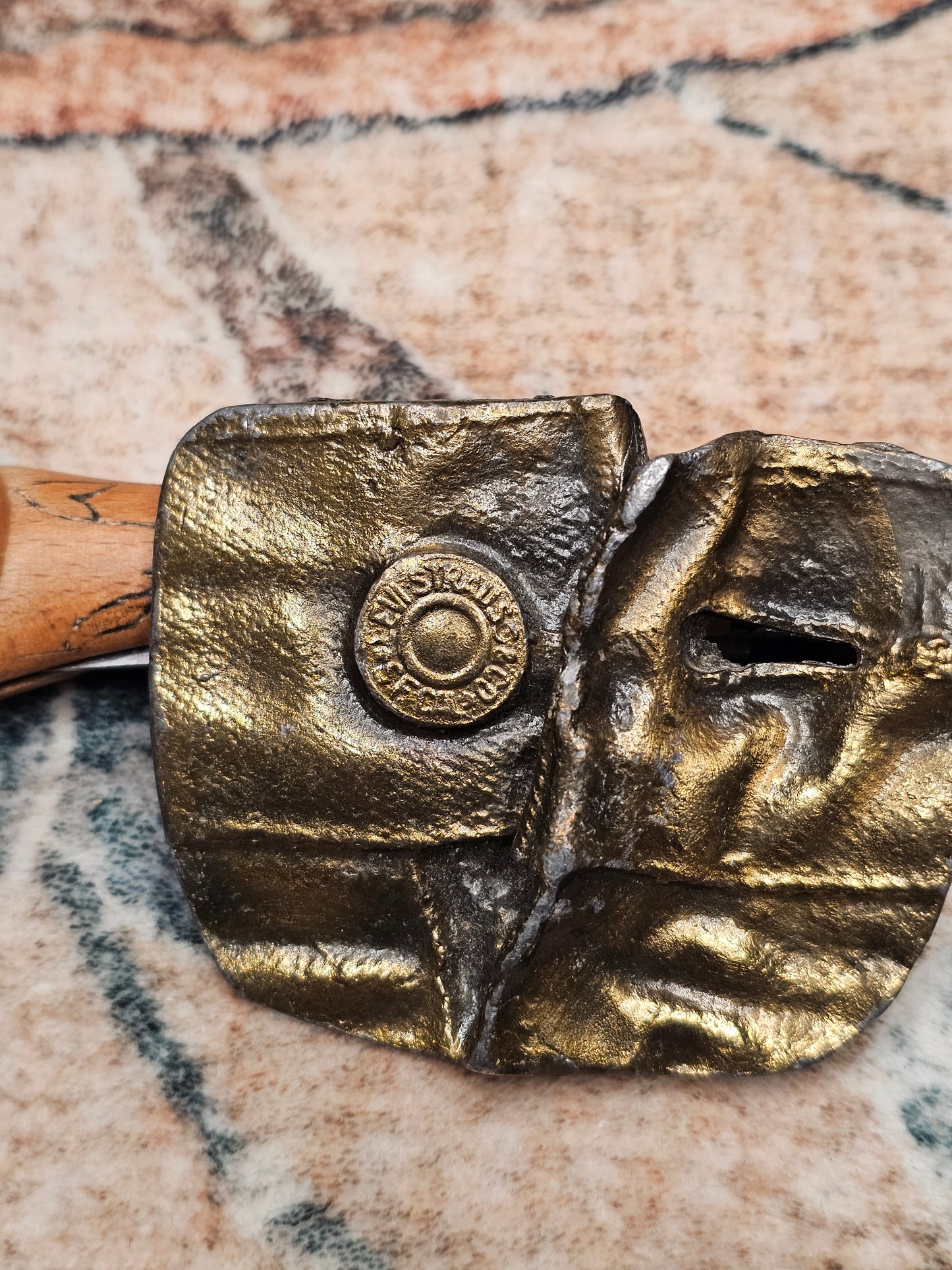 70's Brass Levi's Belt Buckle - Crazy