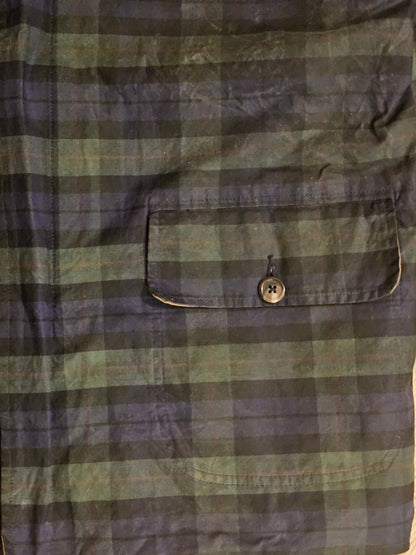 90's Polo Black Watch Waxed Jacket