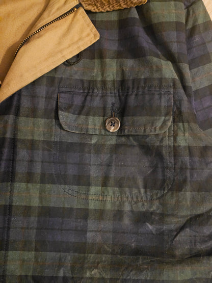 90's Polo Black Watch Waxed Jacket