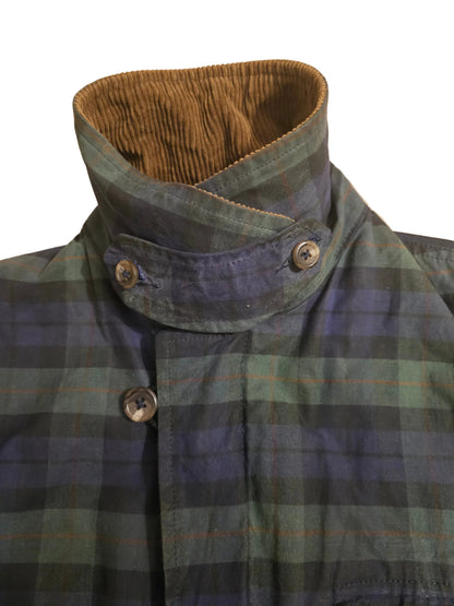 90's Polo Black Watch Waxed Jacket