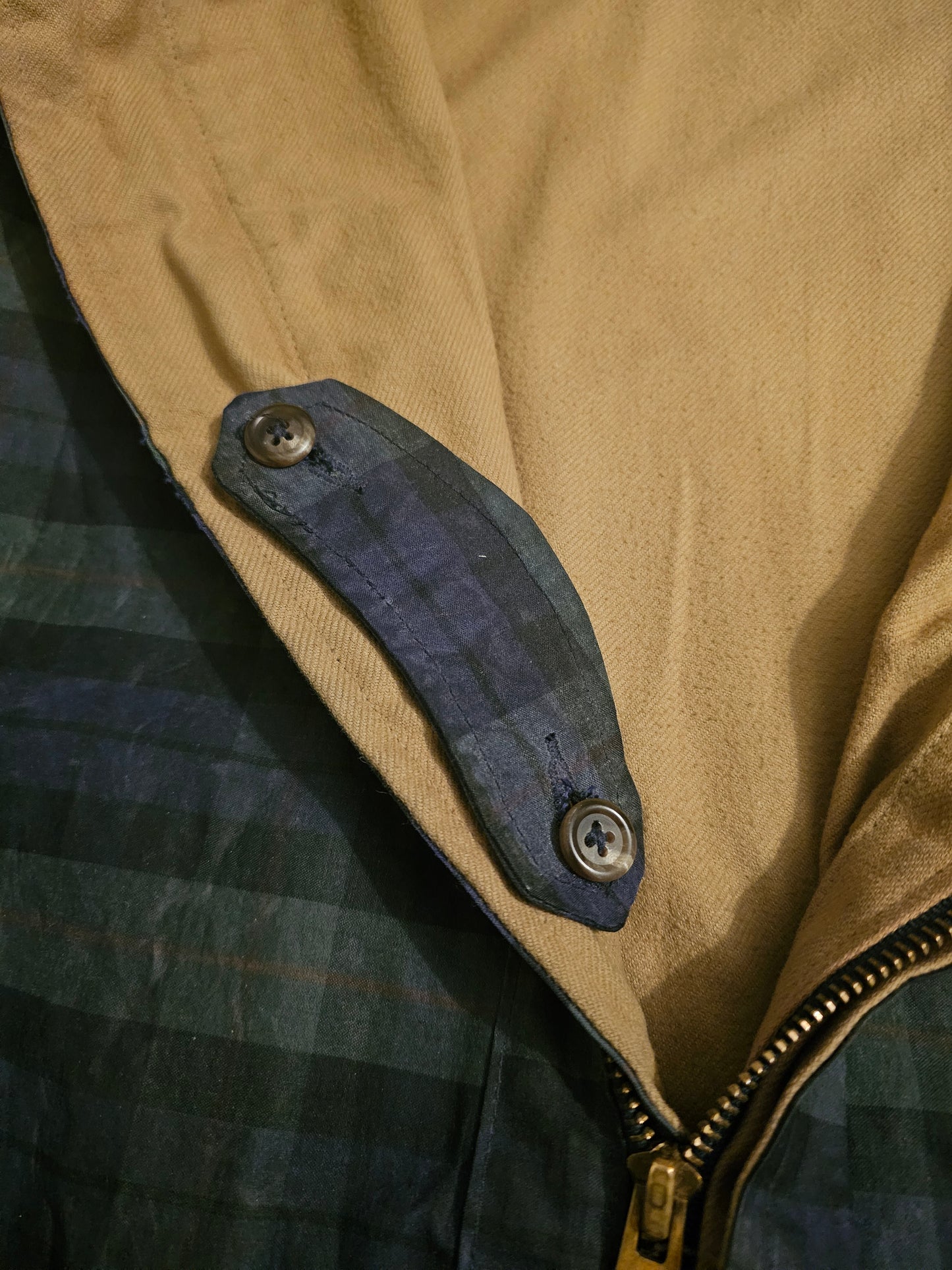 90's Polo Black Watch Waxed Jacket