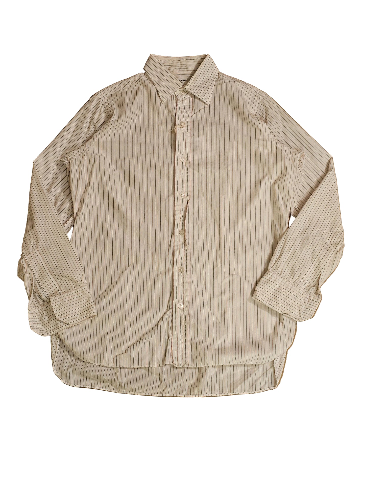 60's Turnbull and Asser Bespoke - White Stripes - 21.5 x 30