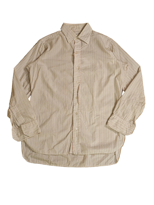 60's Turnbull and Asser Bespoke - White Stripes - 21.5 x 30