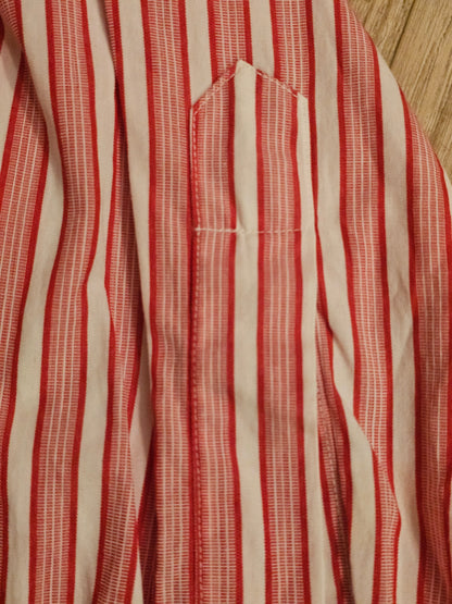 60's Bespoke Turnbull and Asser 14/31 - Red Multi Stripe - 21 x 30