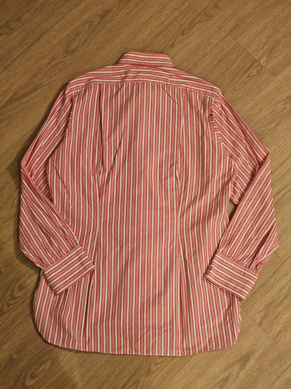 60's Bespoke Turnbull and Asser 14/31 - Red Multi Stripe - 21 x 30