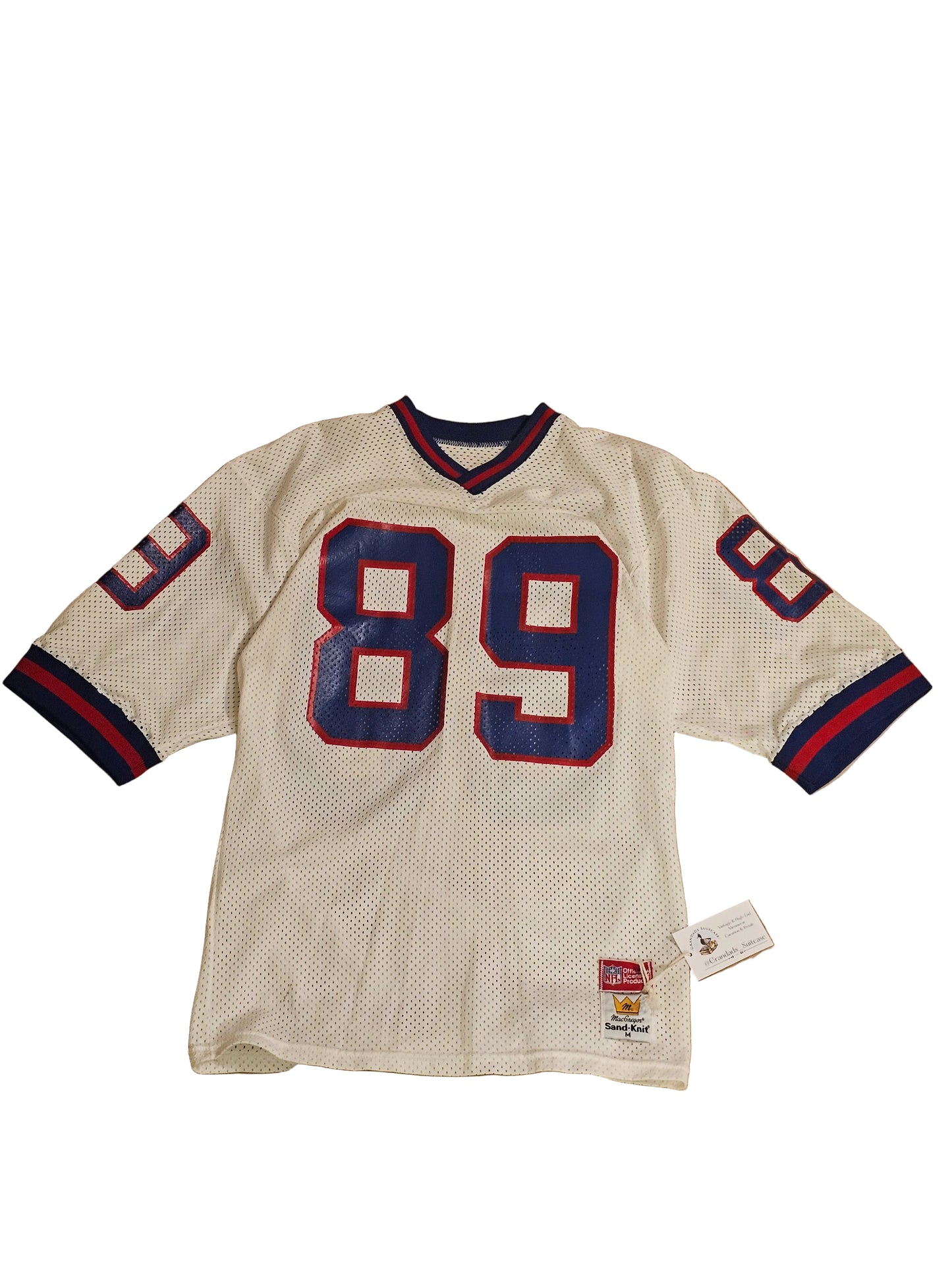 #89 vintage Sand Knit NFL Jersey - White