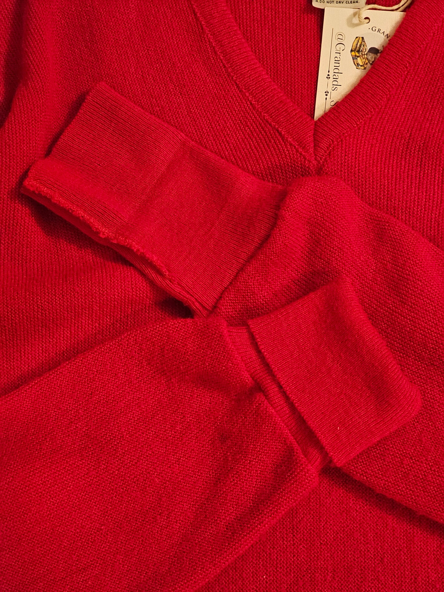 60s / 70s Izod x Lacoste Blue Alligator Acrylic Sweater - XL