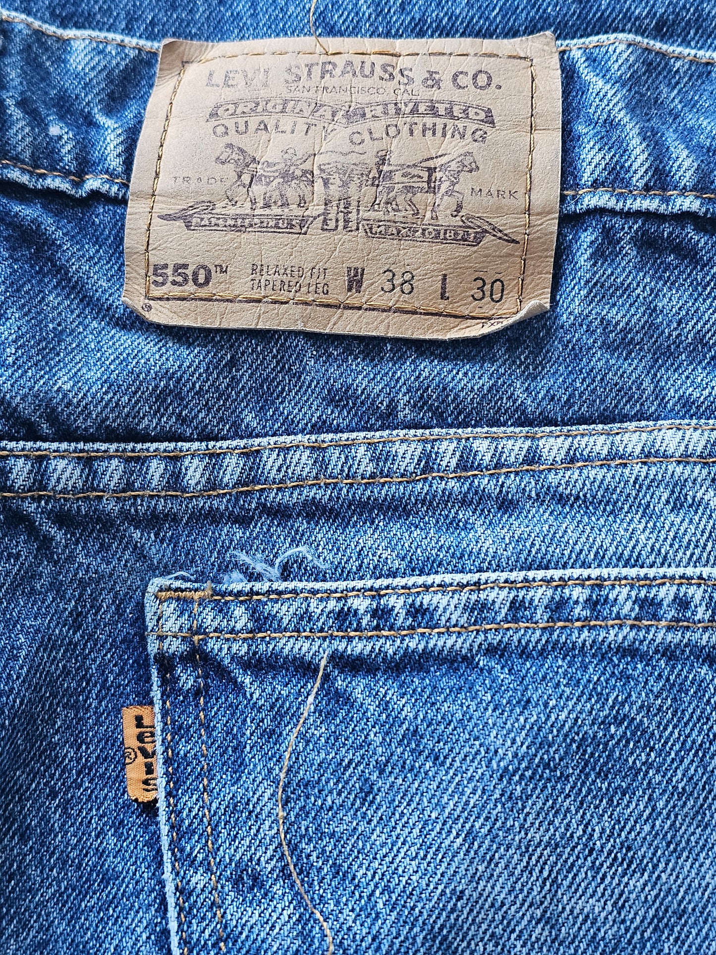 80's Levis 550 - Orange Tab W36 L30
