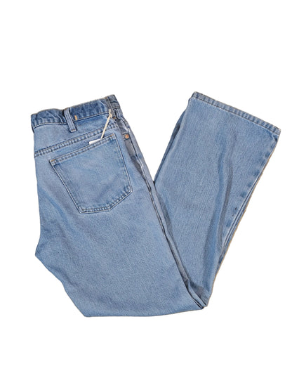 70's Vintage JC Penny Plain Pocket Bell Bottoms / Flares - 33 x 31