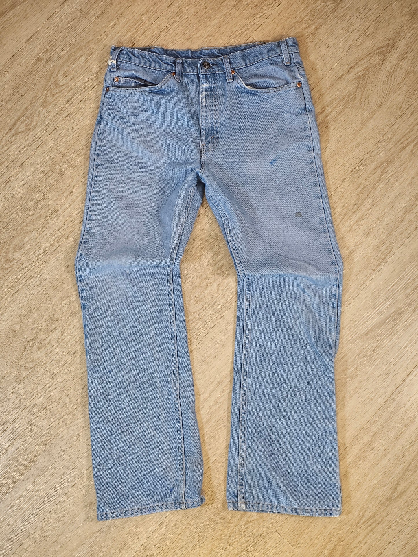 70's Vintage JC Penny Plain Pocket Bell Bottoms / Flares - 33 x 31