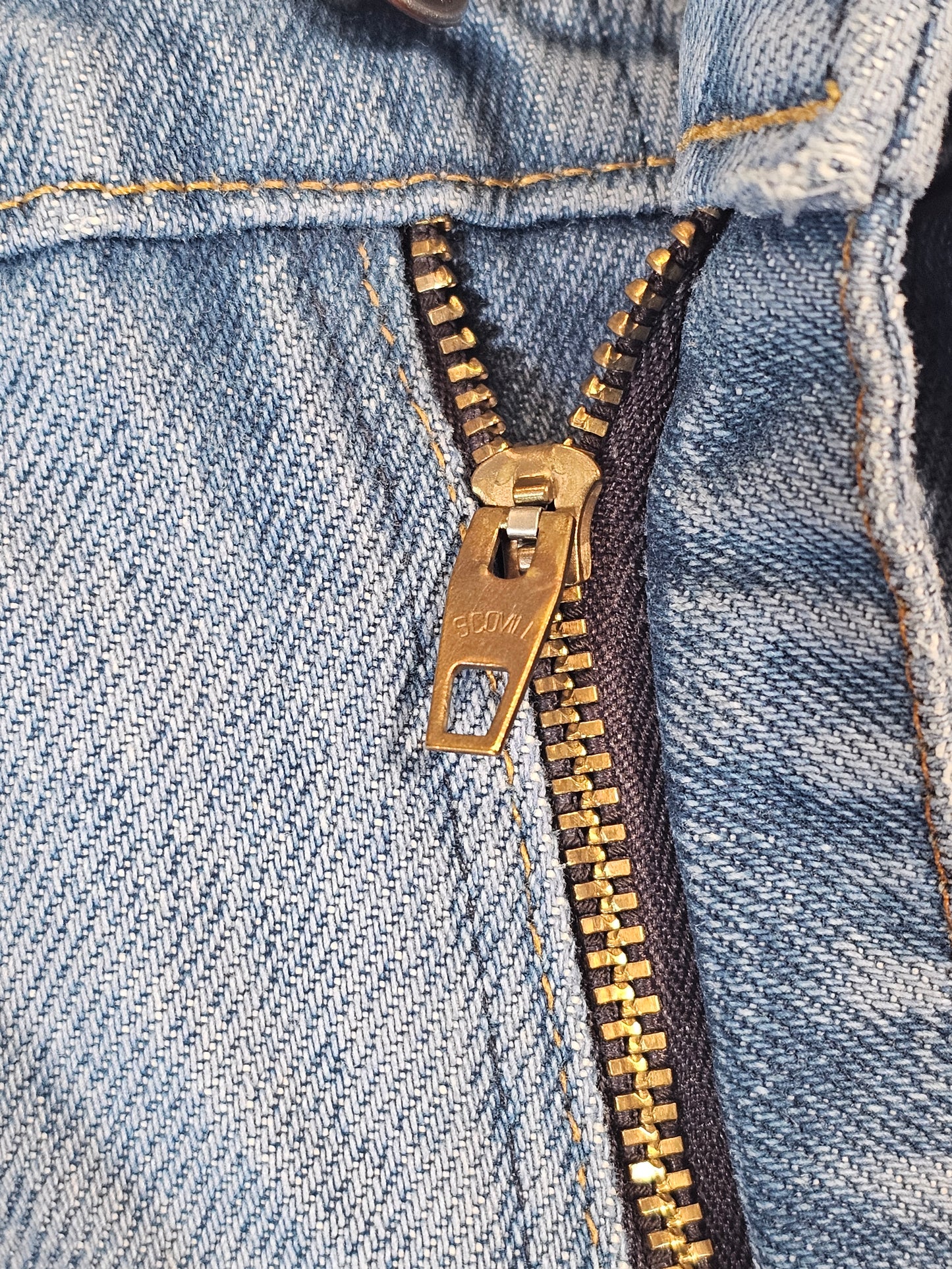 70's Vintage JC Penny Plain Pocket Bell Bottoms / Flares - 33 x 31