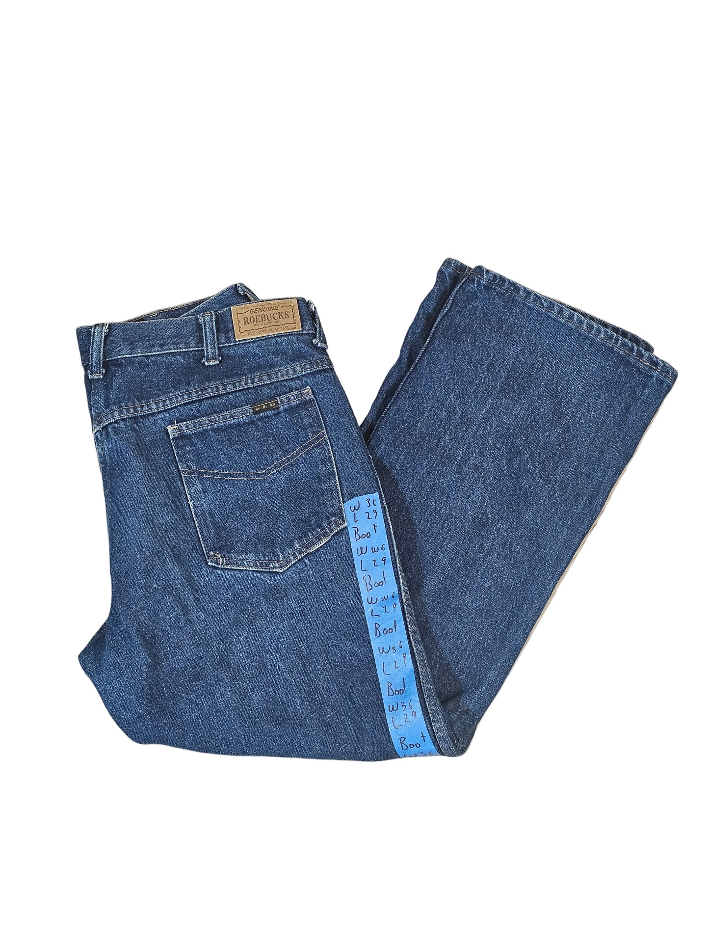 70's Roebucks Dark Wash 36 x 29