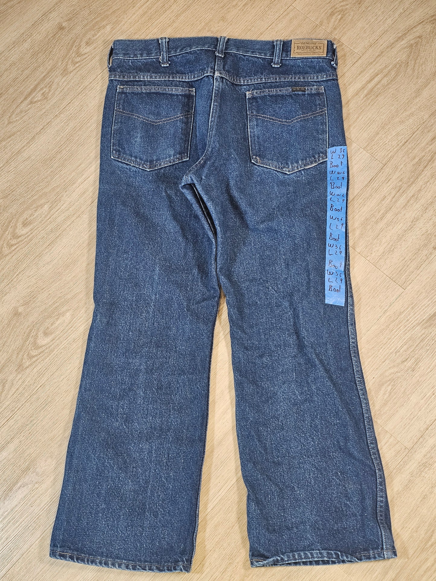 70's Roebucks Dark Wash 36 x 29