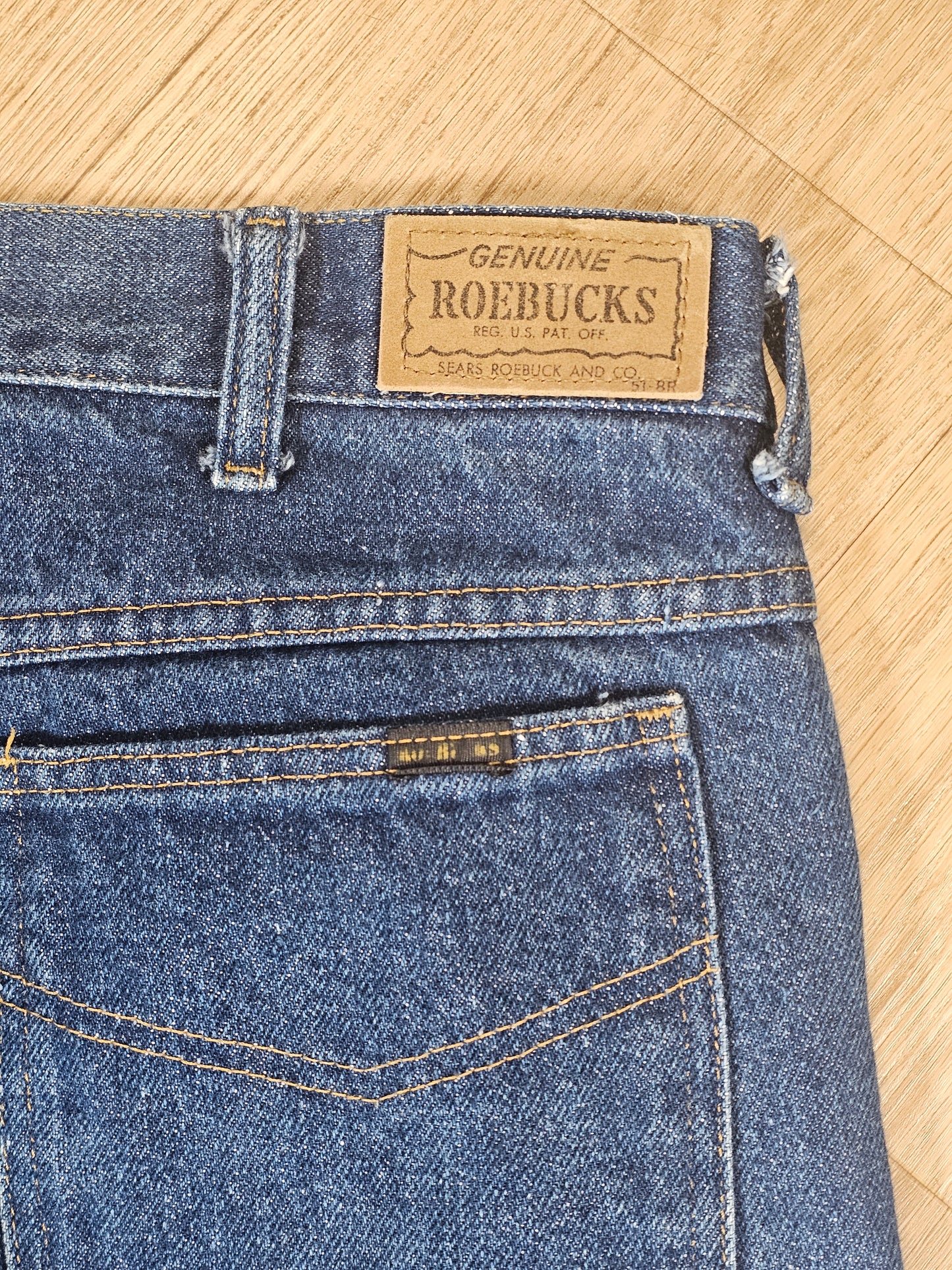70's Roebucks Dark Wash 36 x 29