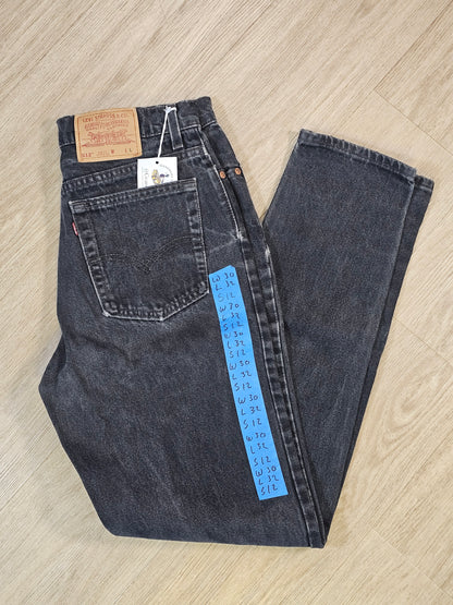 90'S Black Levis 512 30/32