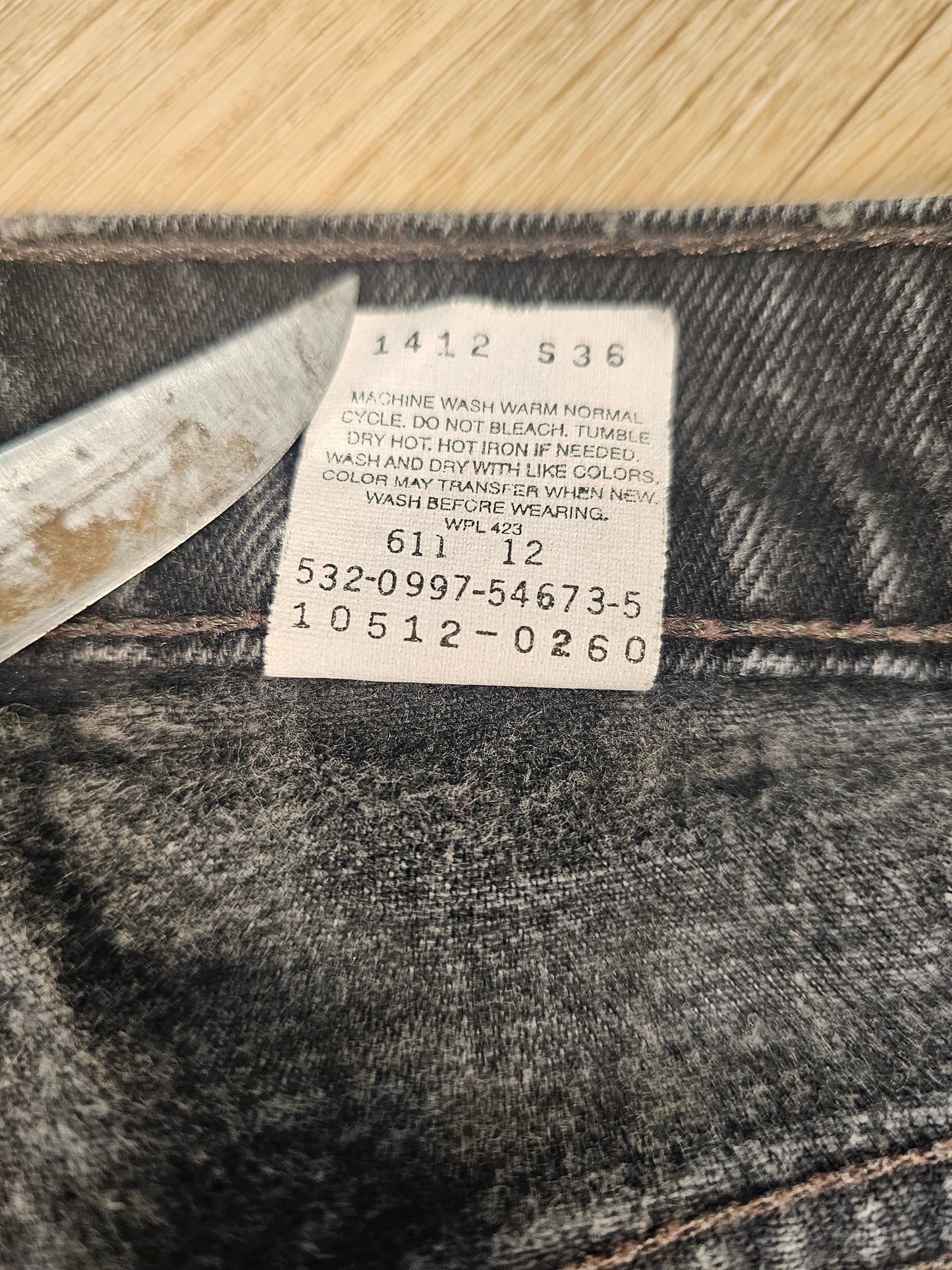 90'S Black Levis 512 30/32