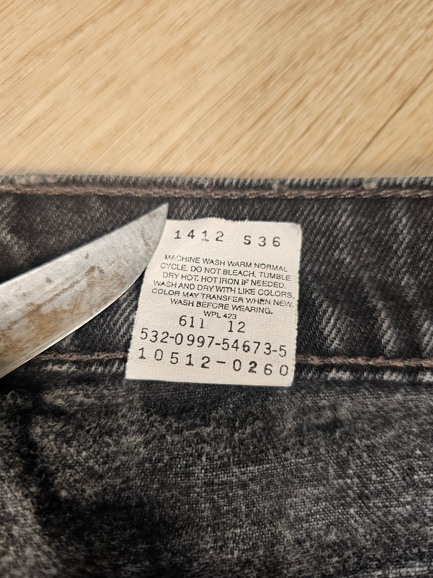90'S Black Levis 512 30/32