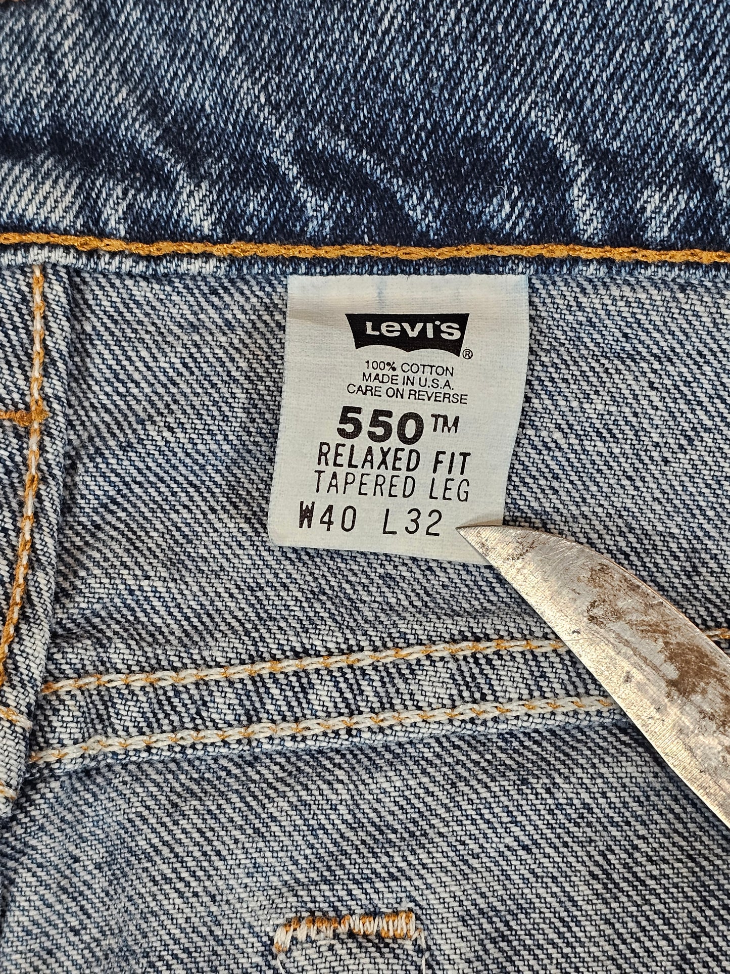 1991 Levi's 550 MIUSA 38 x 29